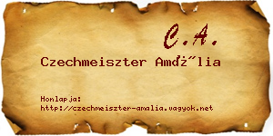 Czechmeiszter Amália névjegykártya